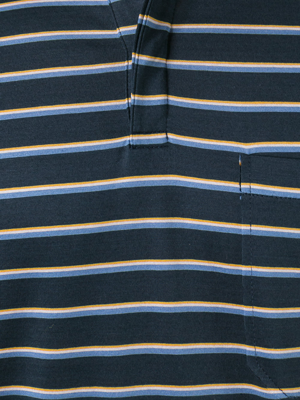 displace stripe print polo shirt