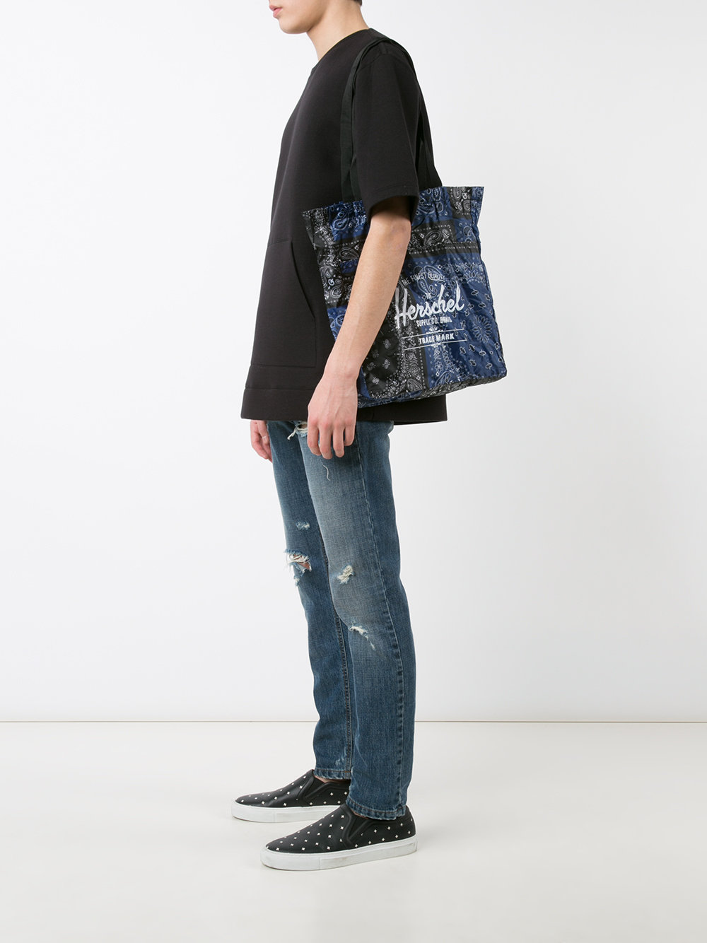 logo print tote