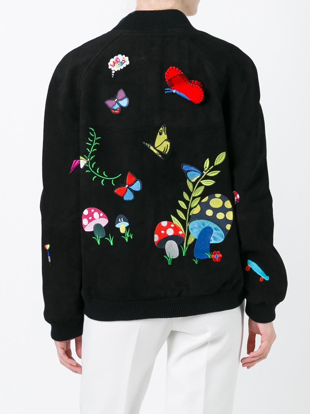 snap fastening bomber jacket