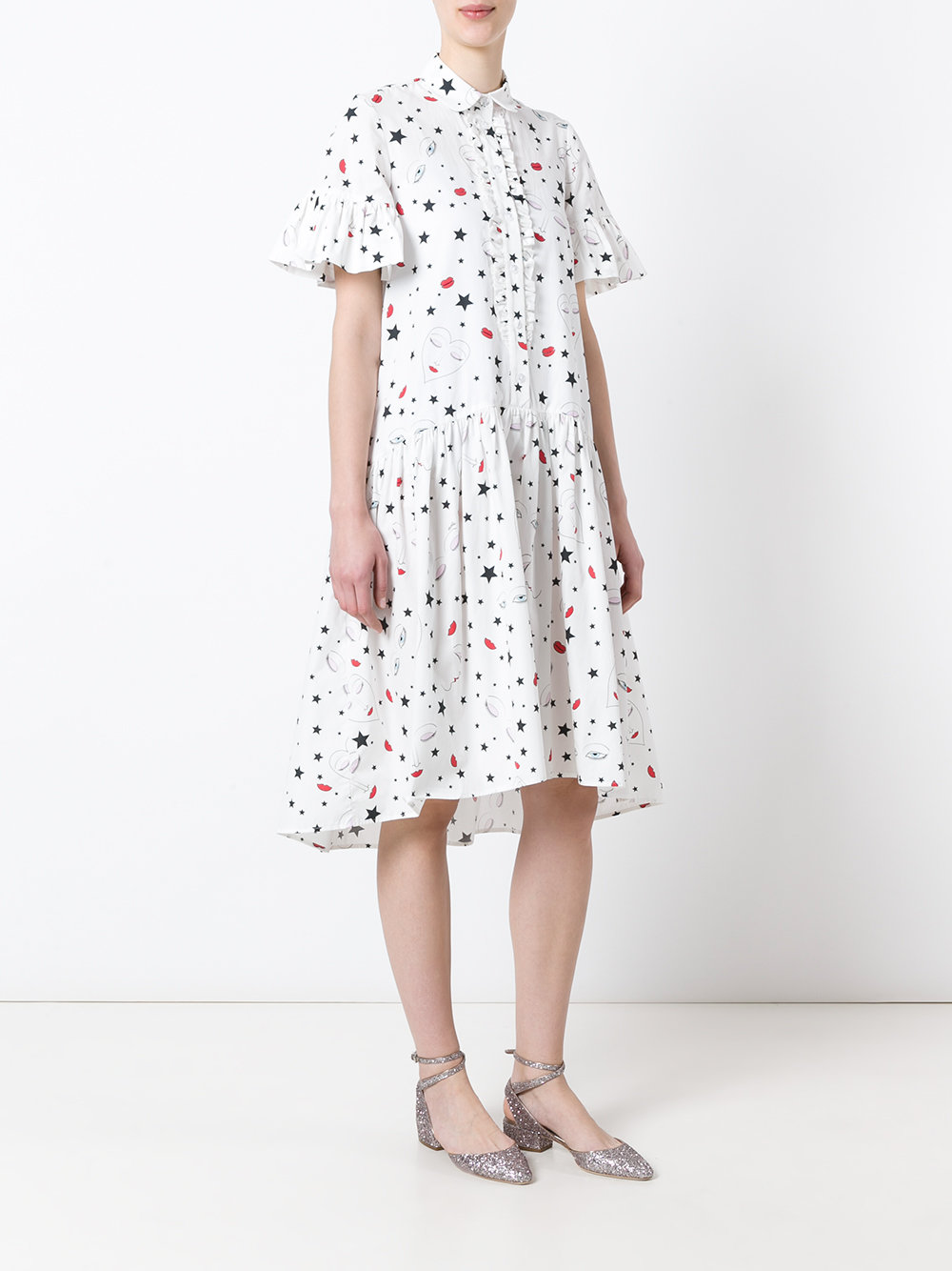 heart print dress