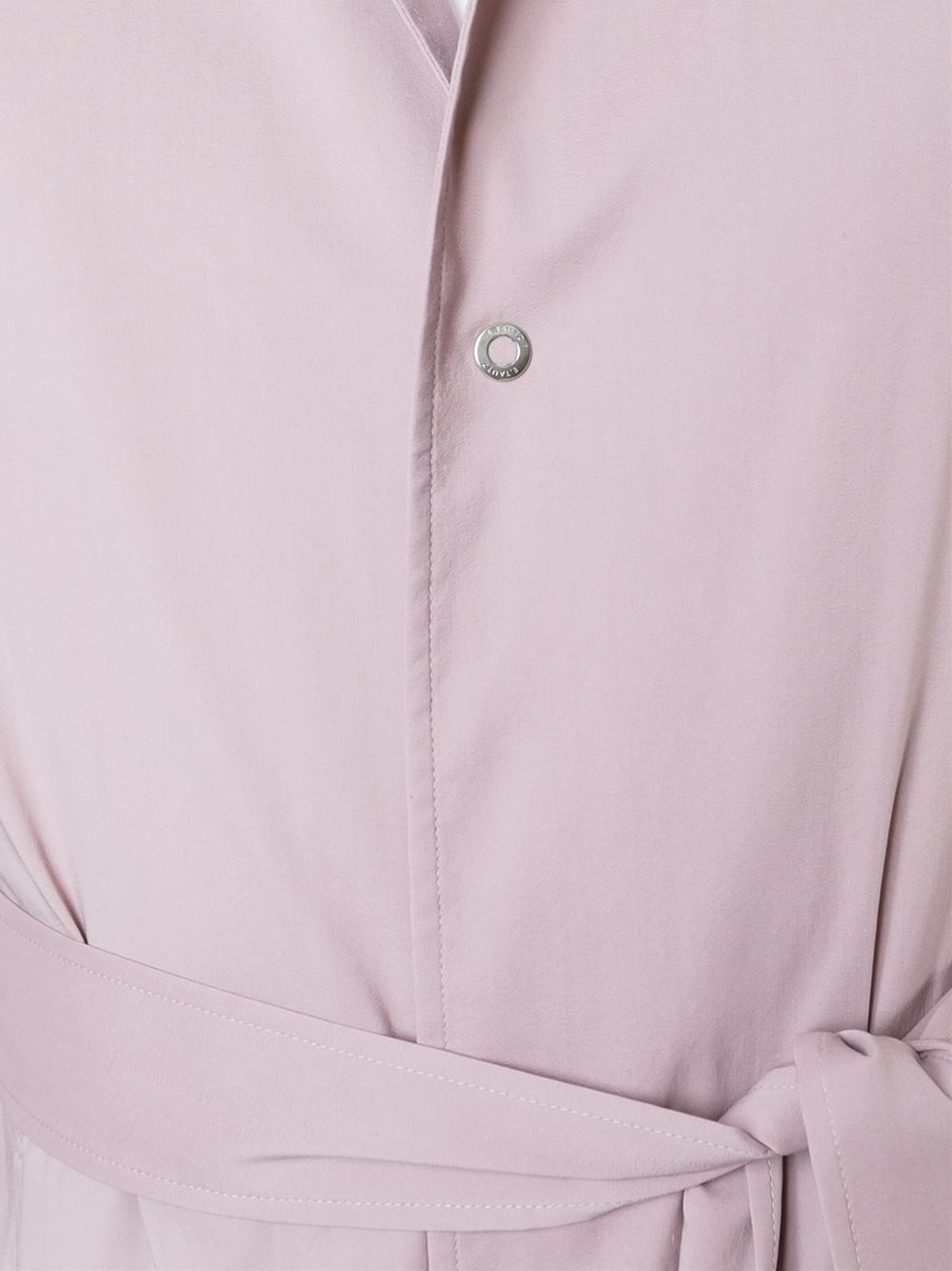 belted mid length trench coat