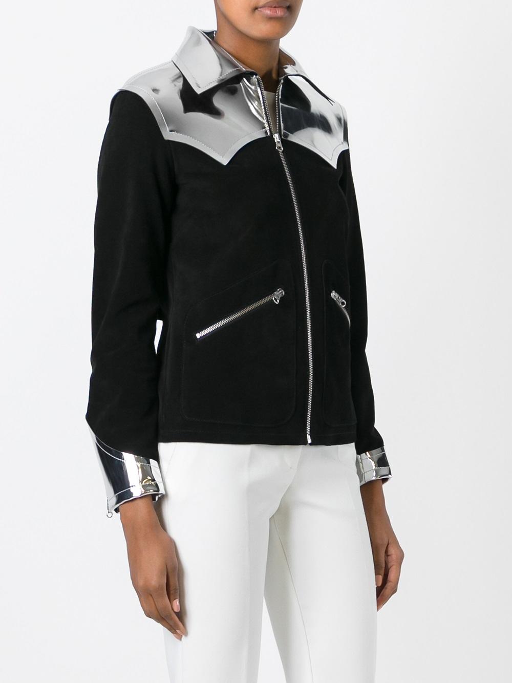 stylised metal trim jacket  