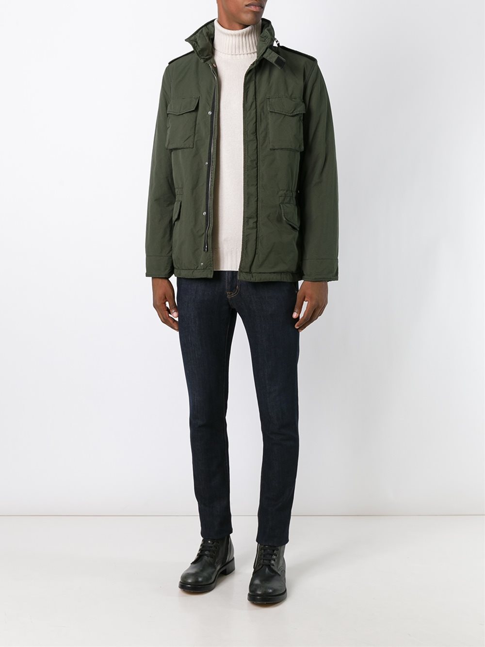 pocketed military jacket