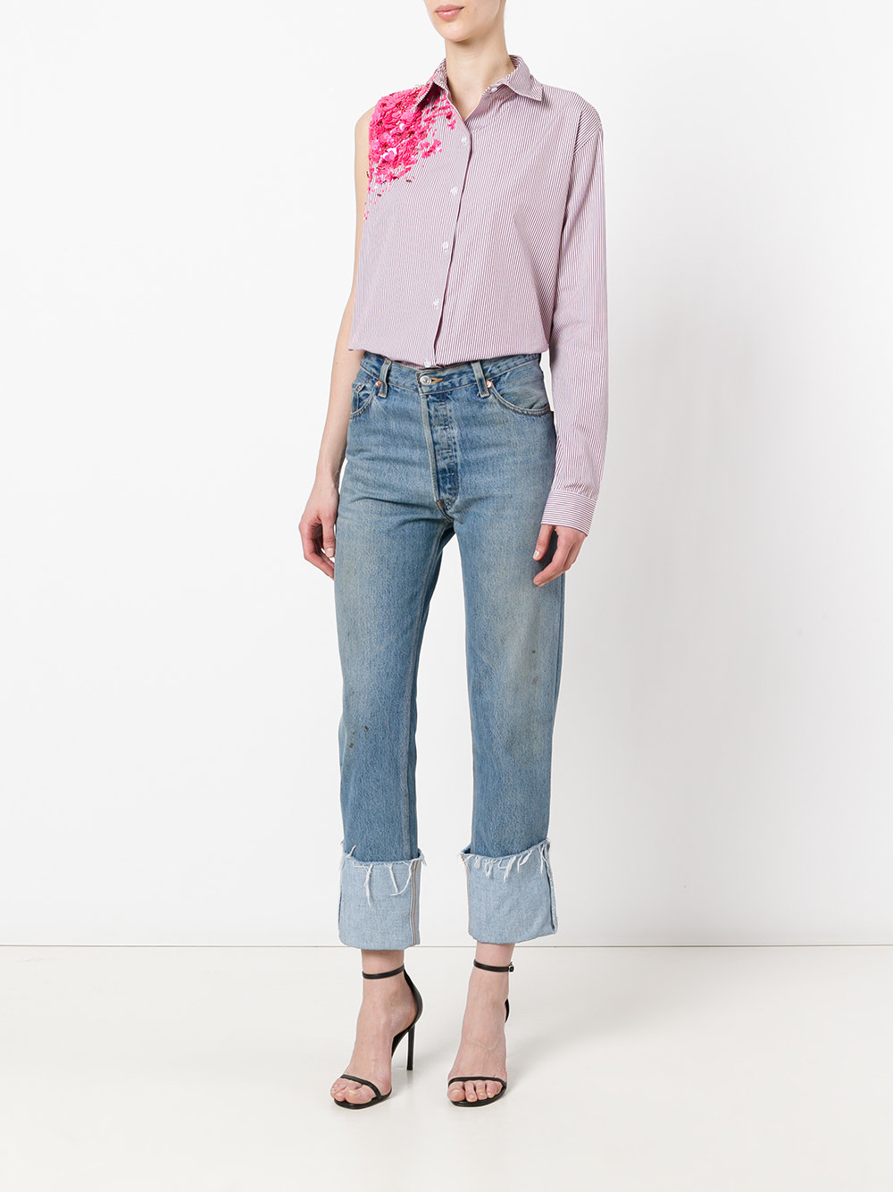 Crash one-sleeve shirt