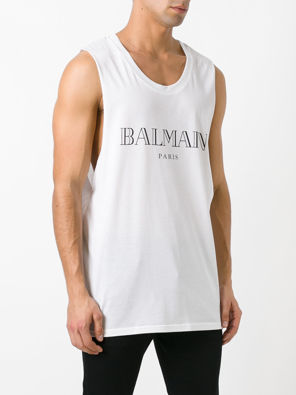 Mylar logo tank top