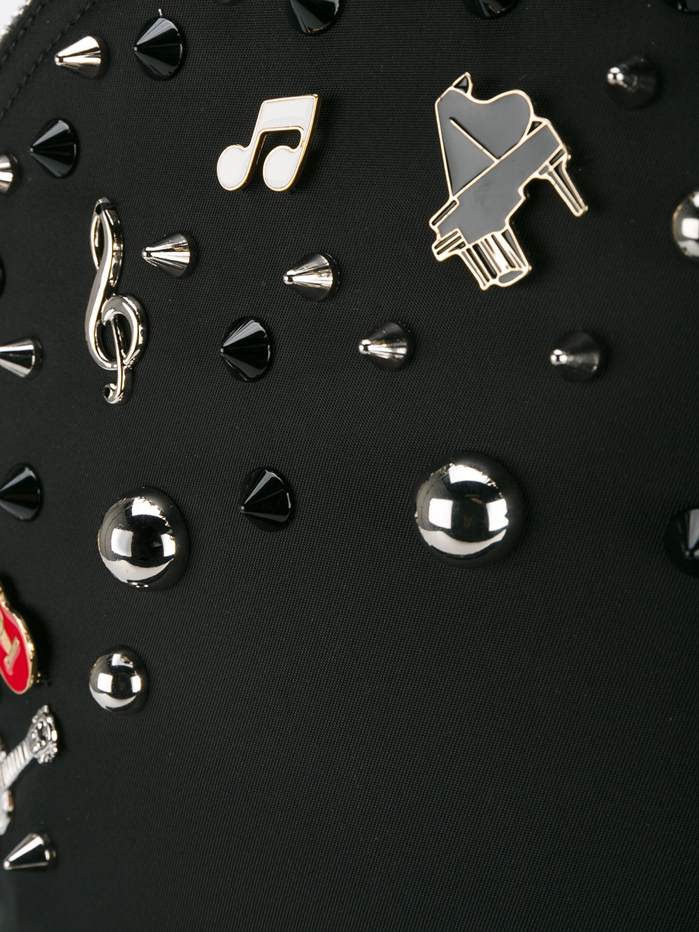 music embellished backpack