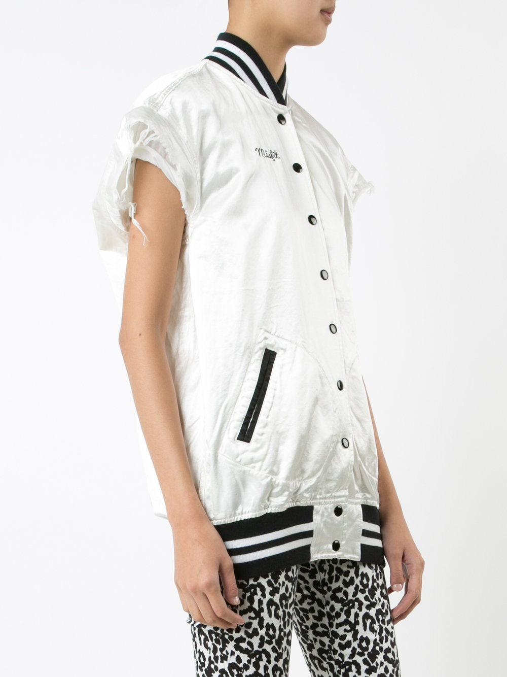 sleeveless 'Misfit' bomber jacket