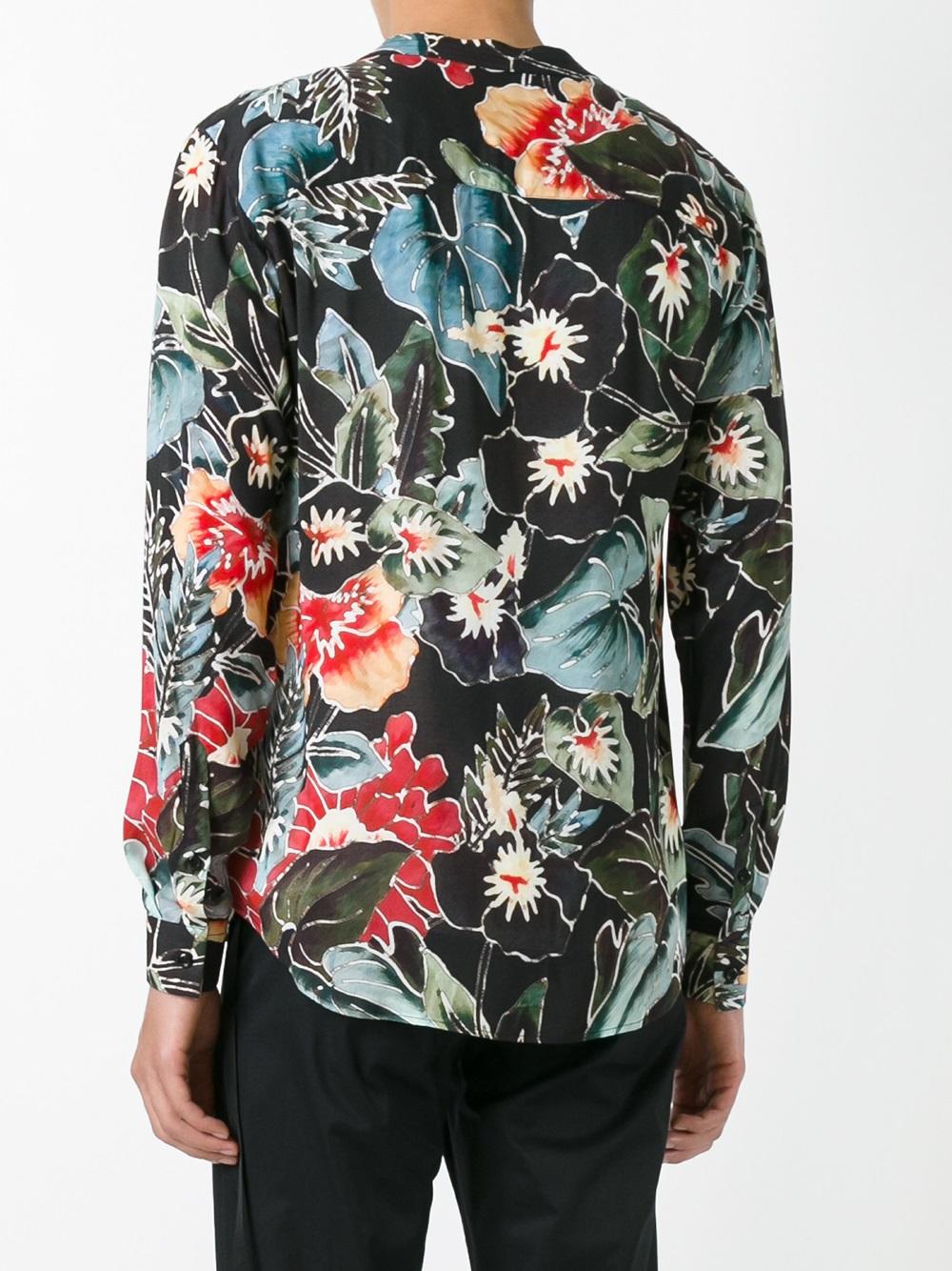 floral print shirt