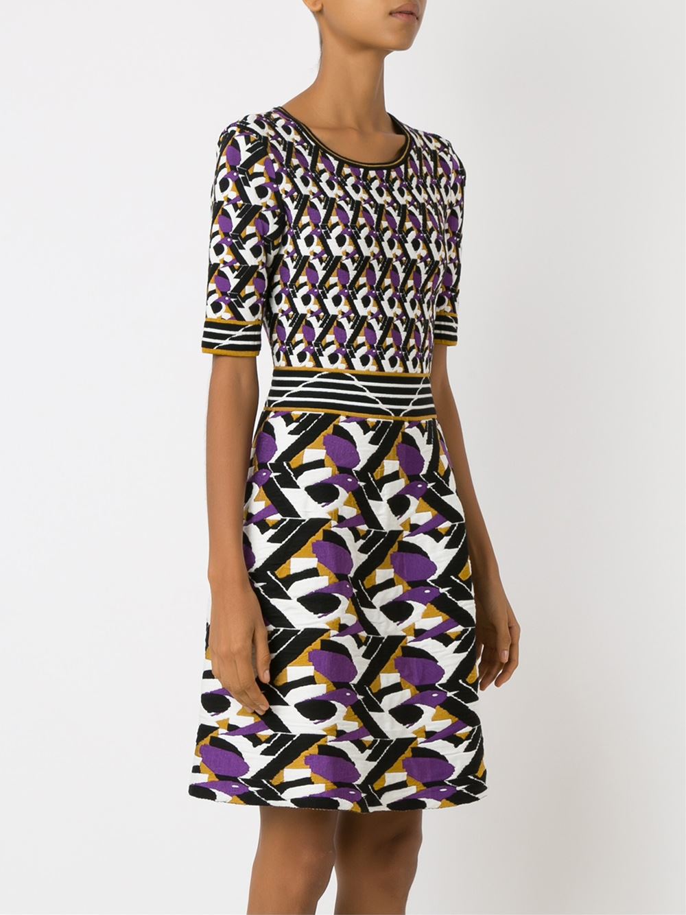 flared knit dress