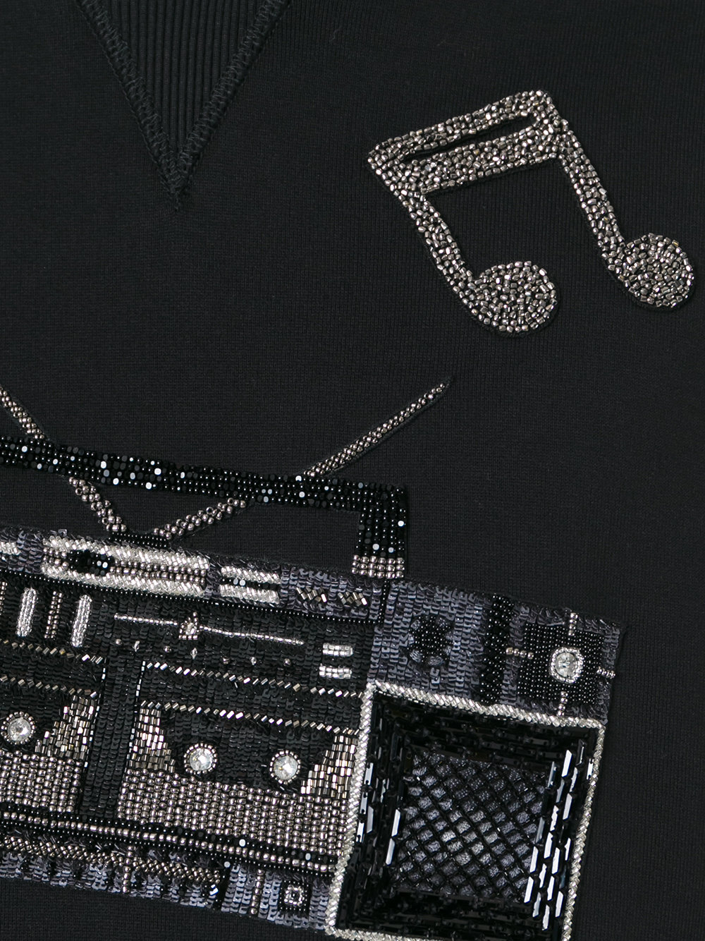boombox patch hoodie