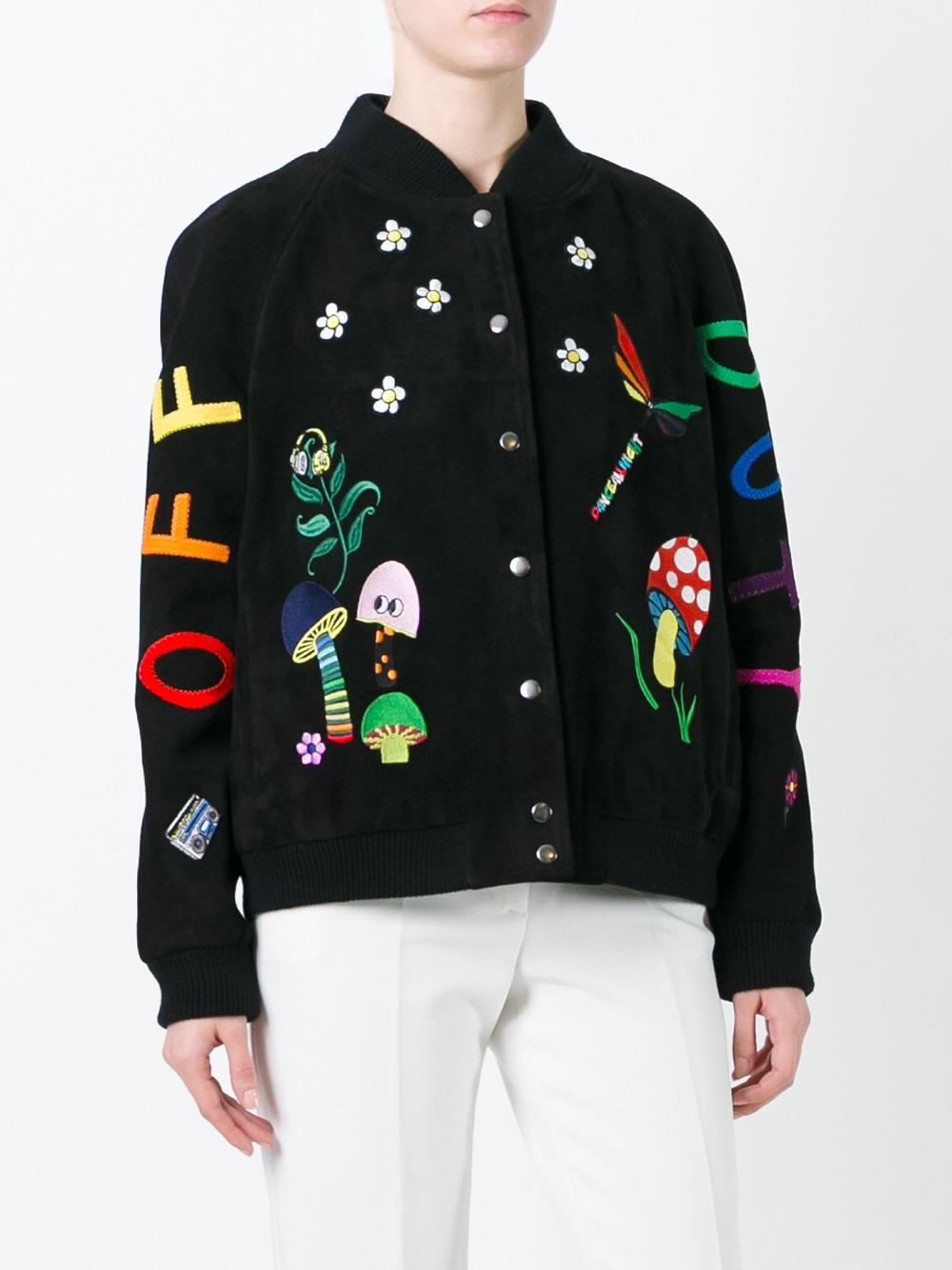 snap fastening bomber jacket