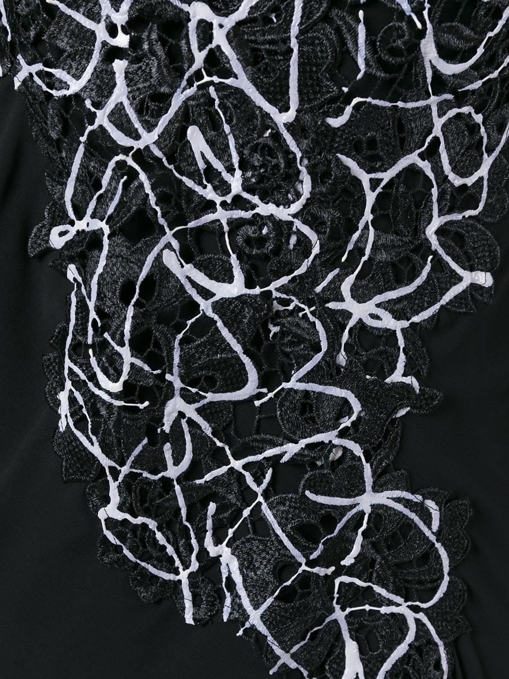 lace panel gown 