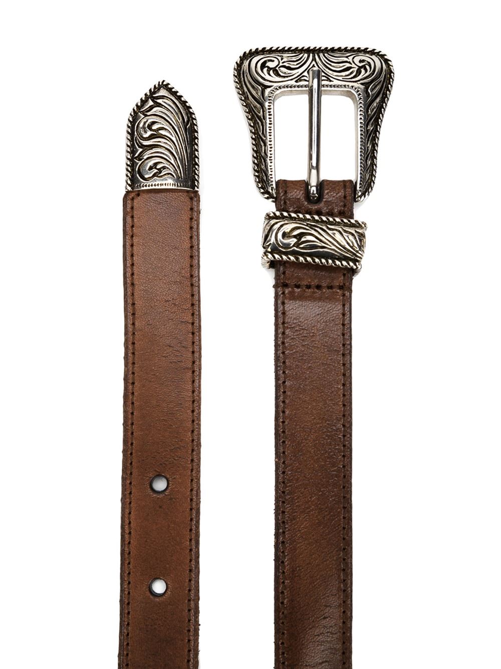 西部牛仔风扣环腰带