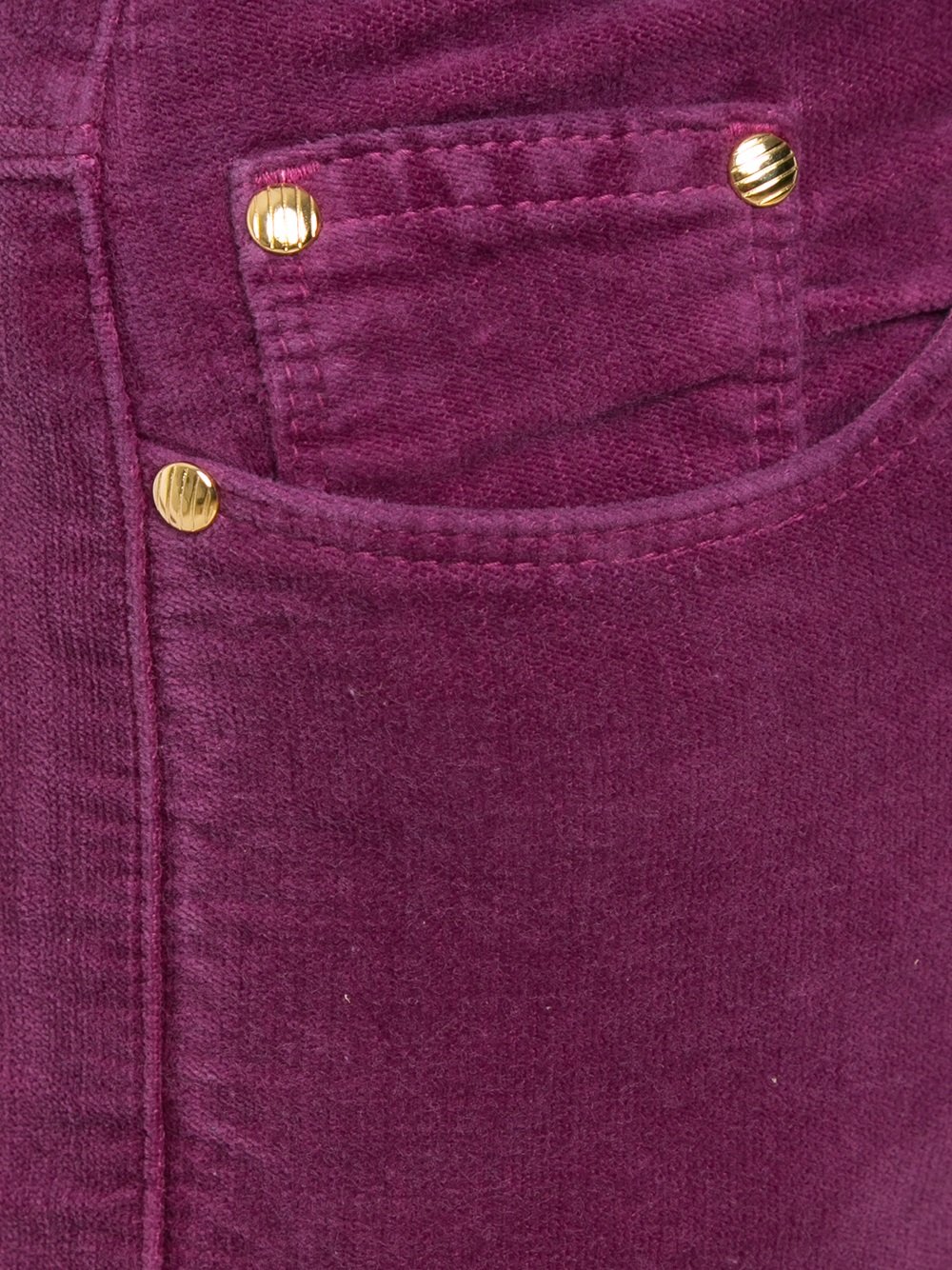 velvet high waist skinny trousers