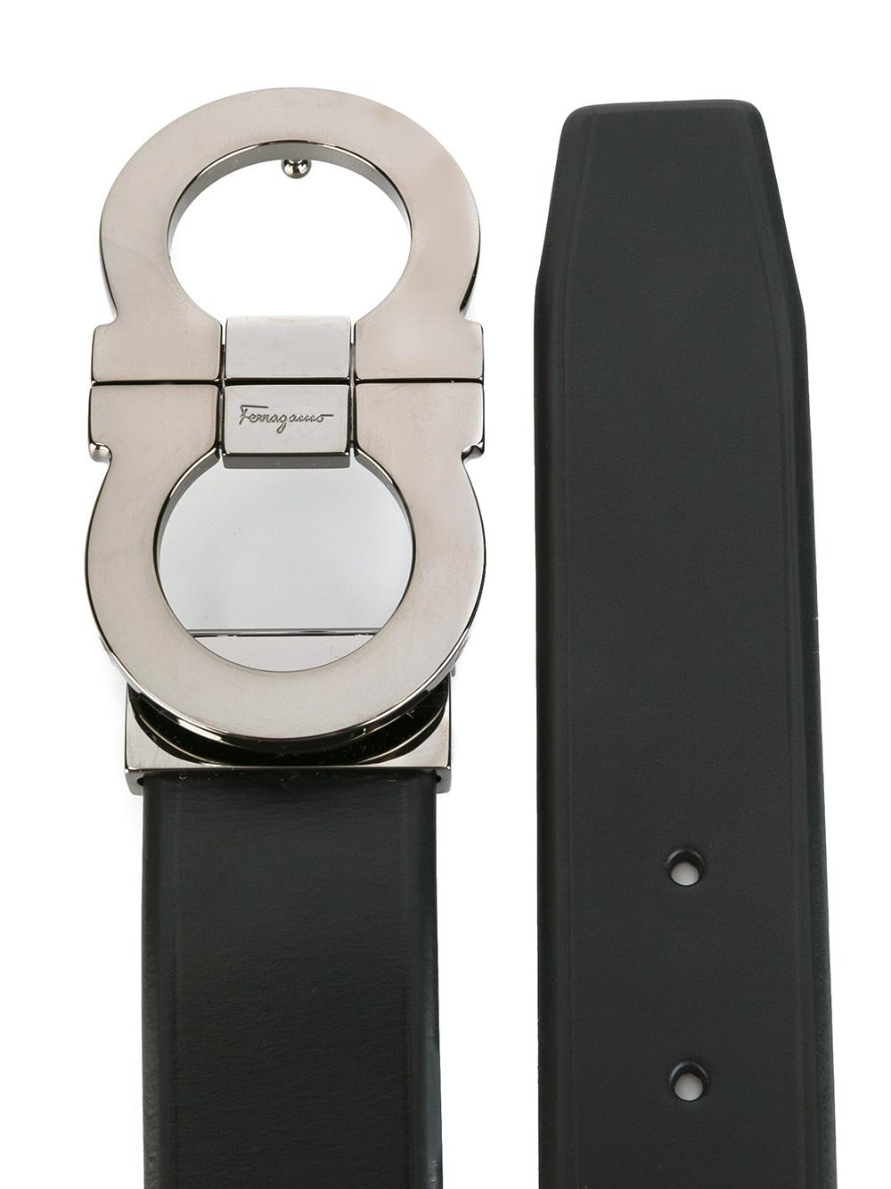 double Gancini buckle belt