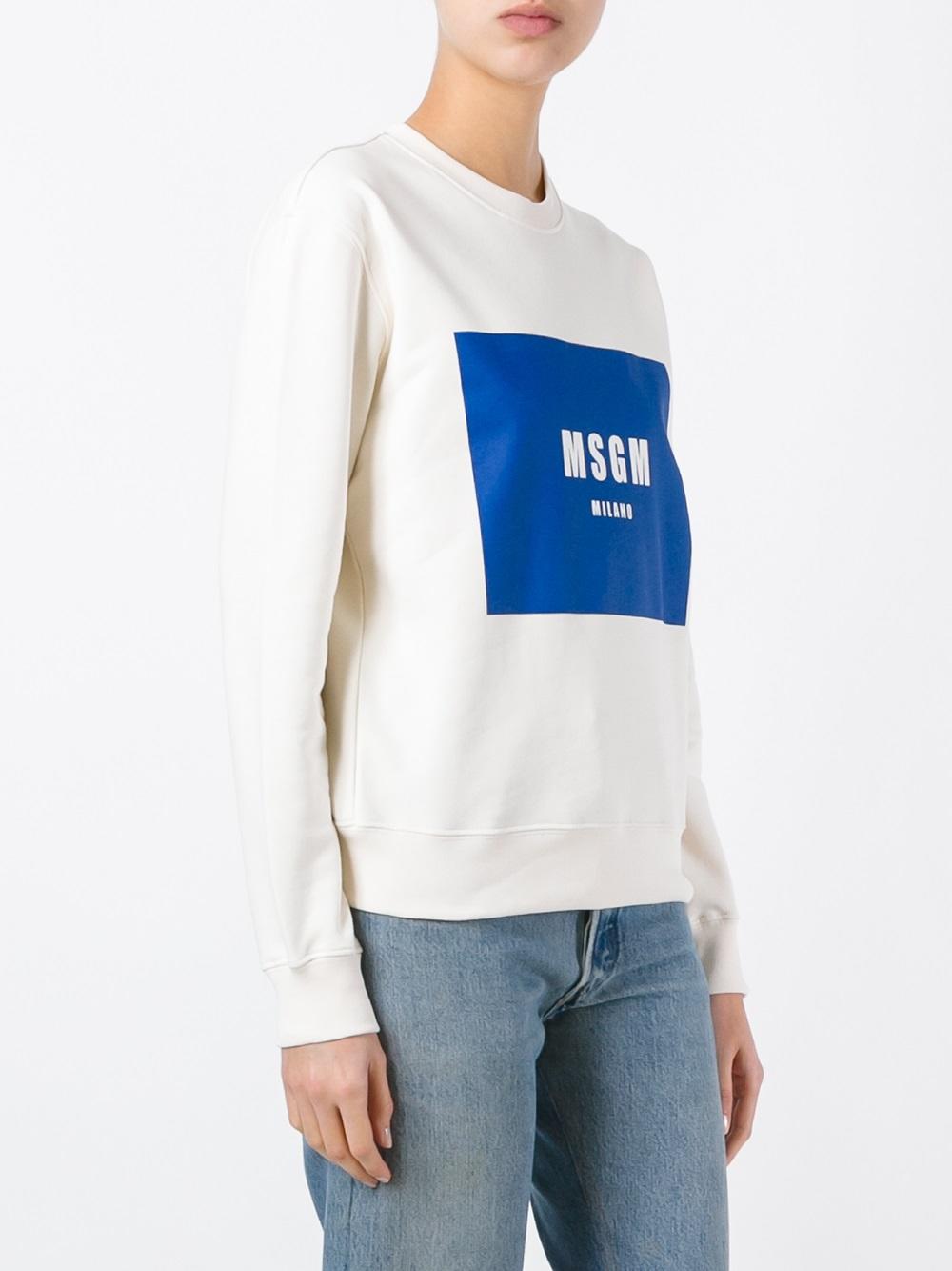 logo print sweatshirt