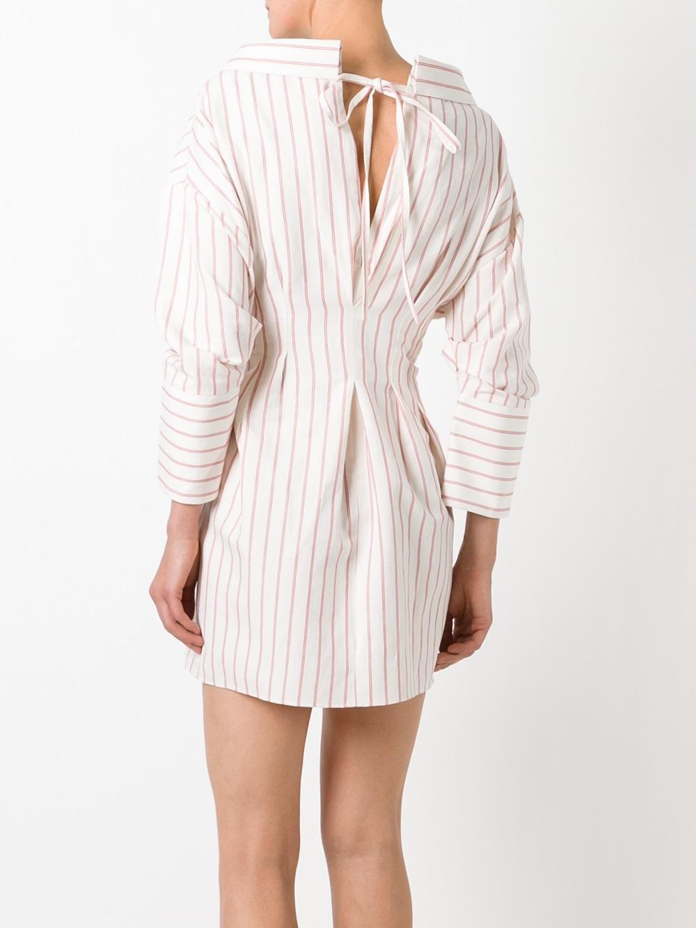 striped shirt dress 