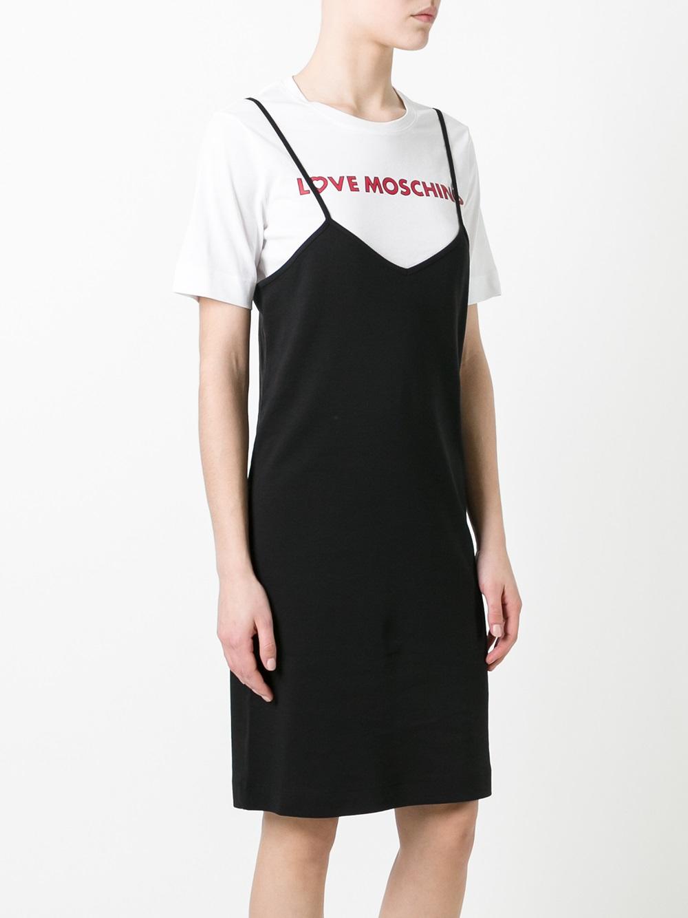 layered T-shirt dress