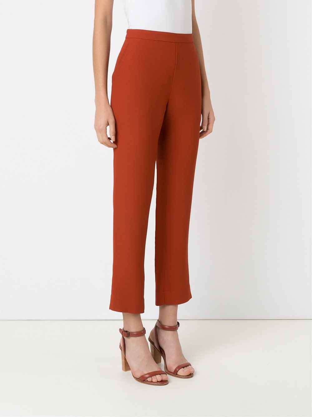 straight leg trousers