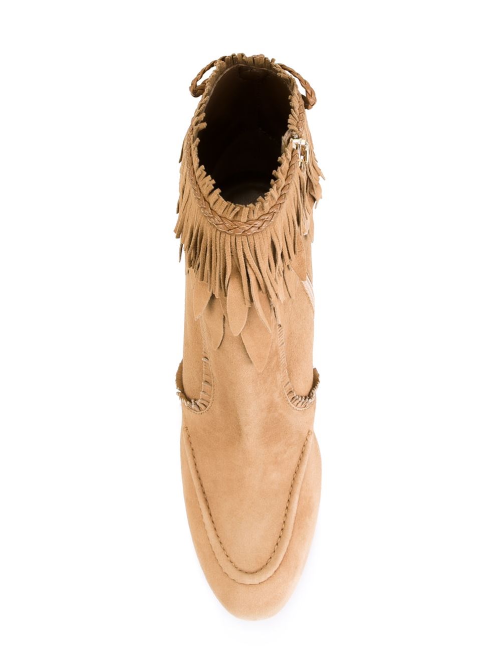 fringed ankle boots