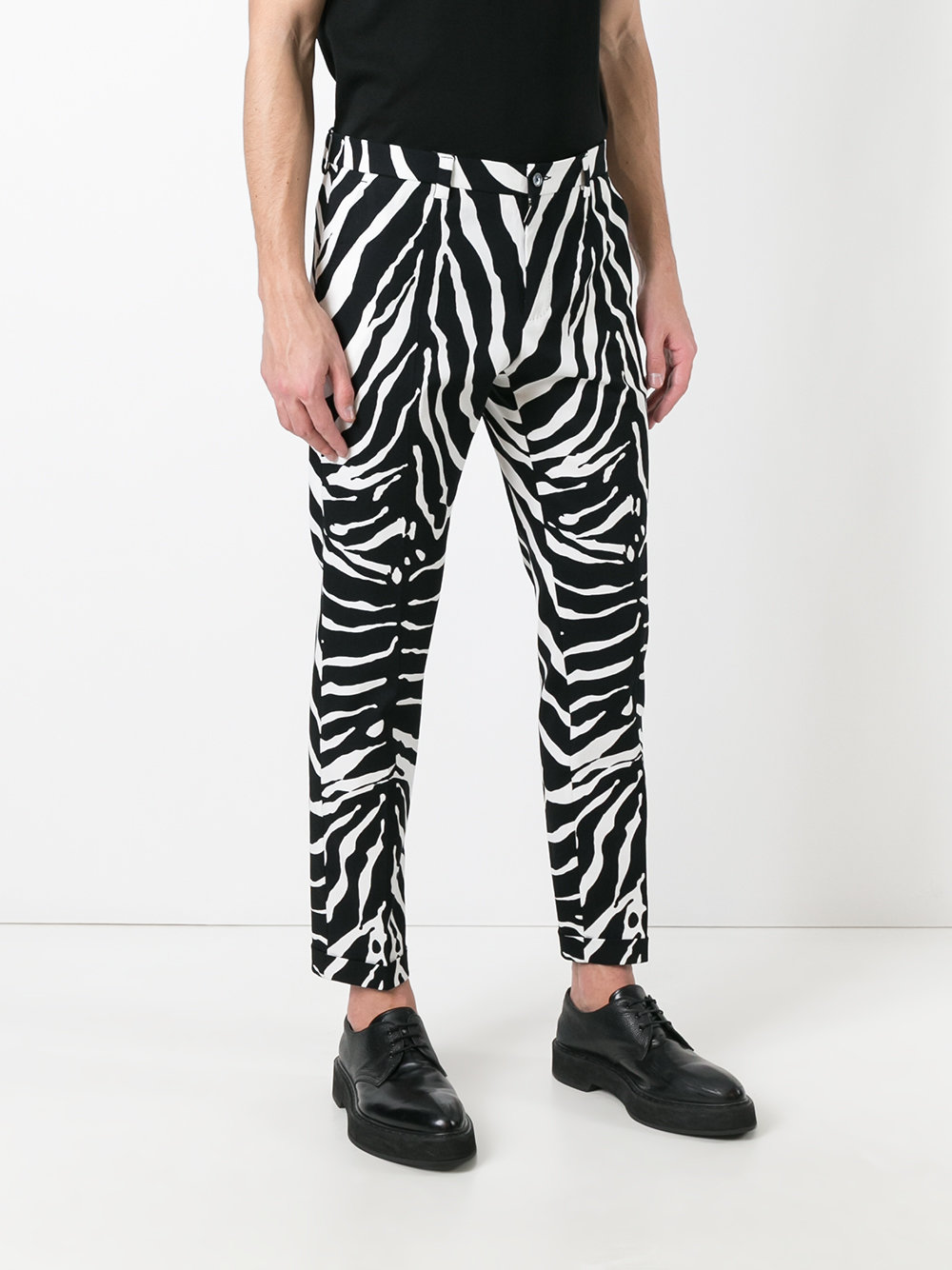 zebra print trousers
