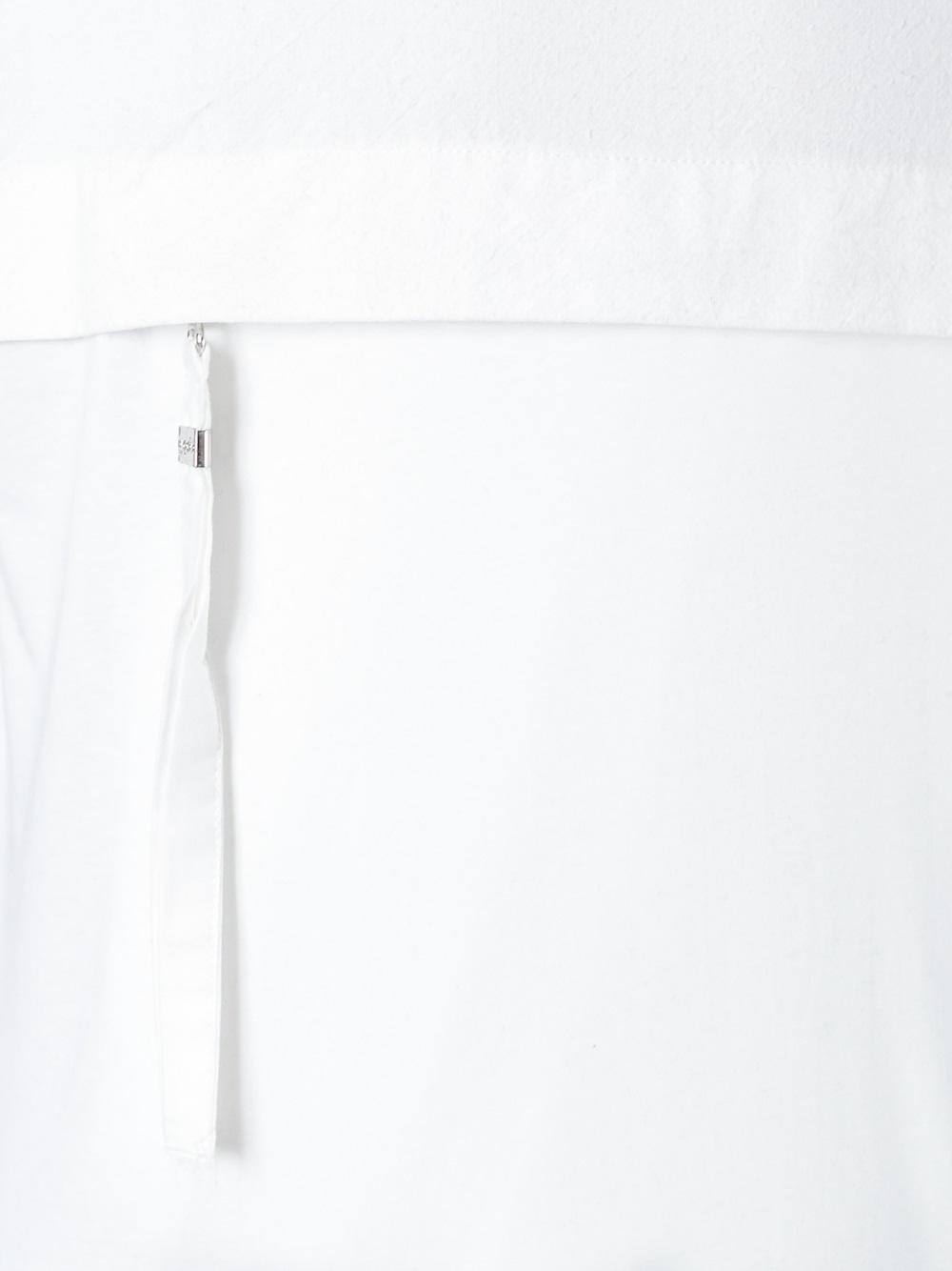 stylised front zip T-shirt