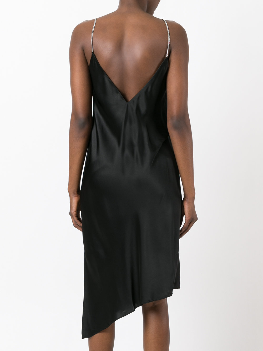 asymmetric slip dress