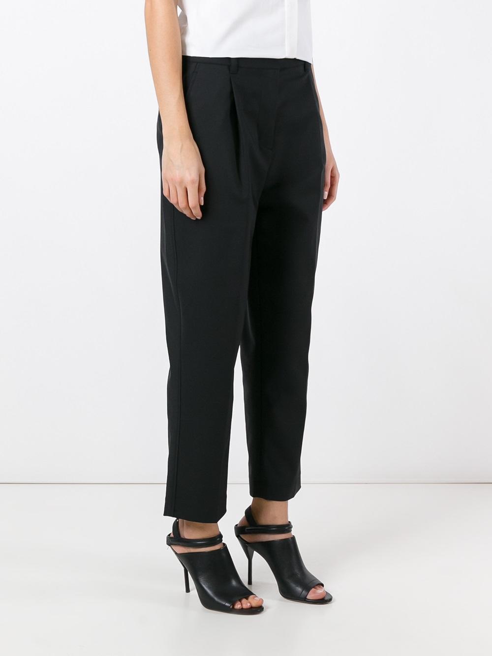 cropped tailored trousers