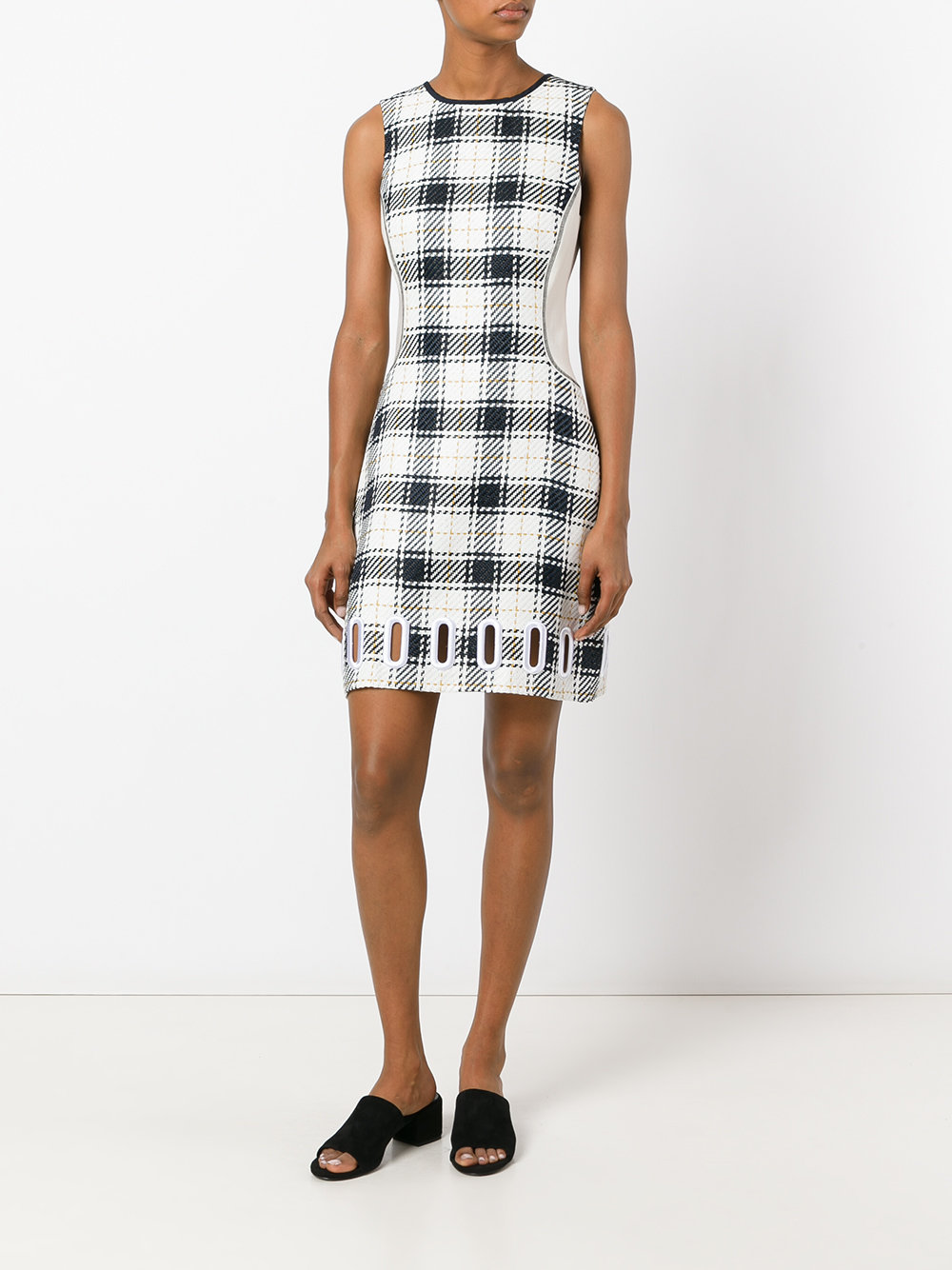 checked dress