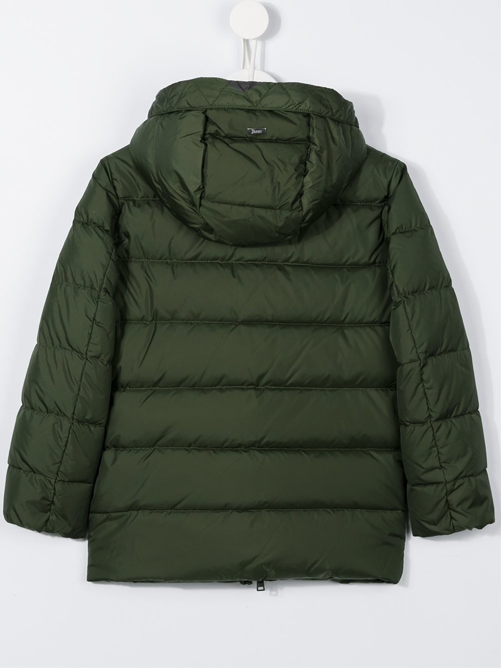 hooded down coat