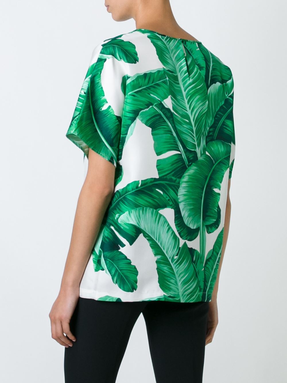 芭蕉叶印花罩衫