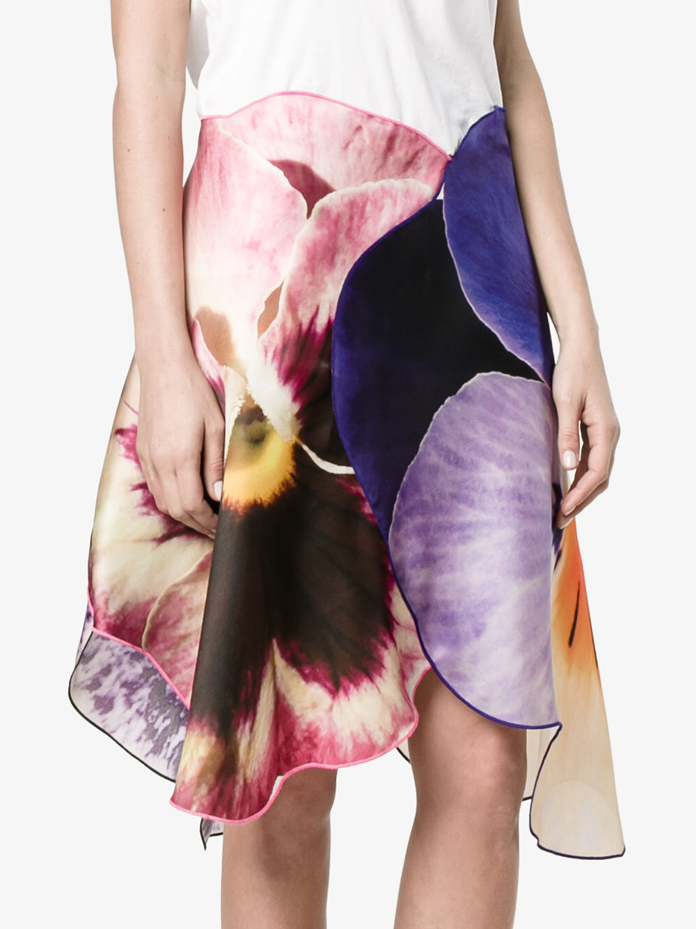 3D pansy skirt