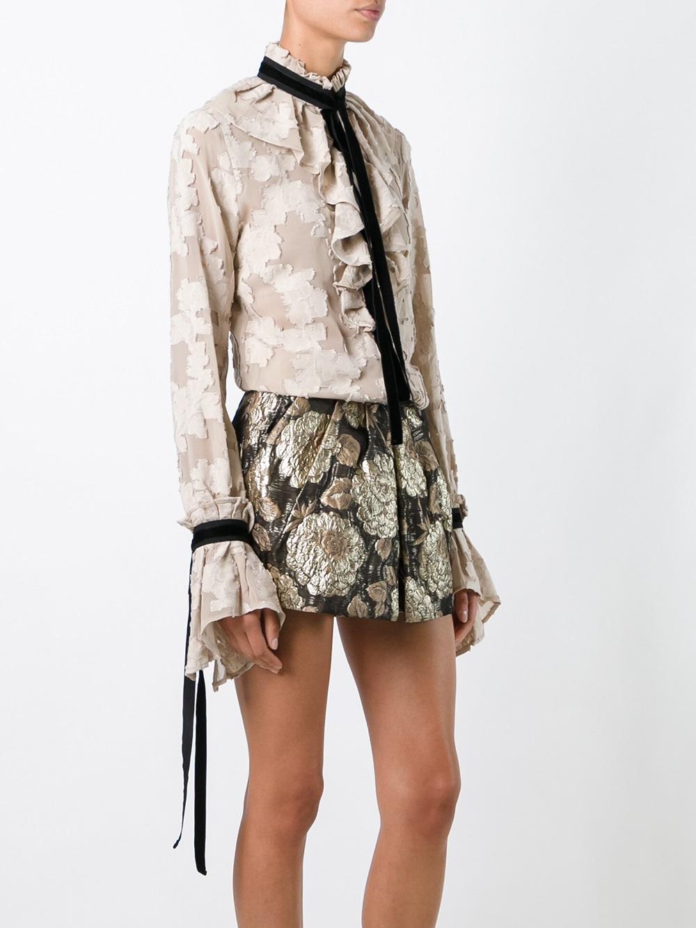embroidered flower playsuit 
