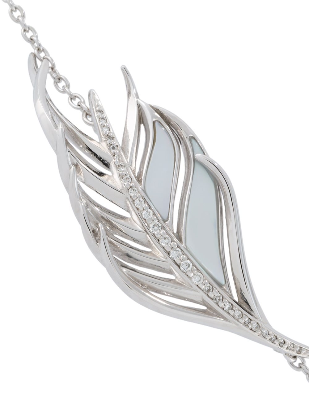 'White Feather' diamond bracelet