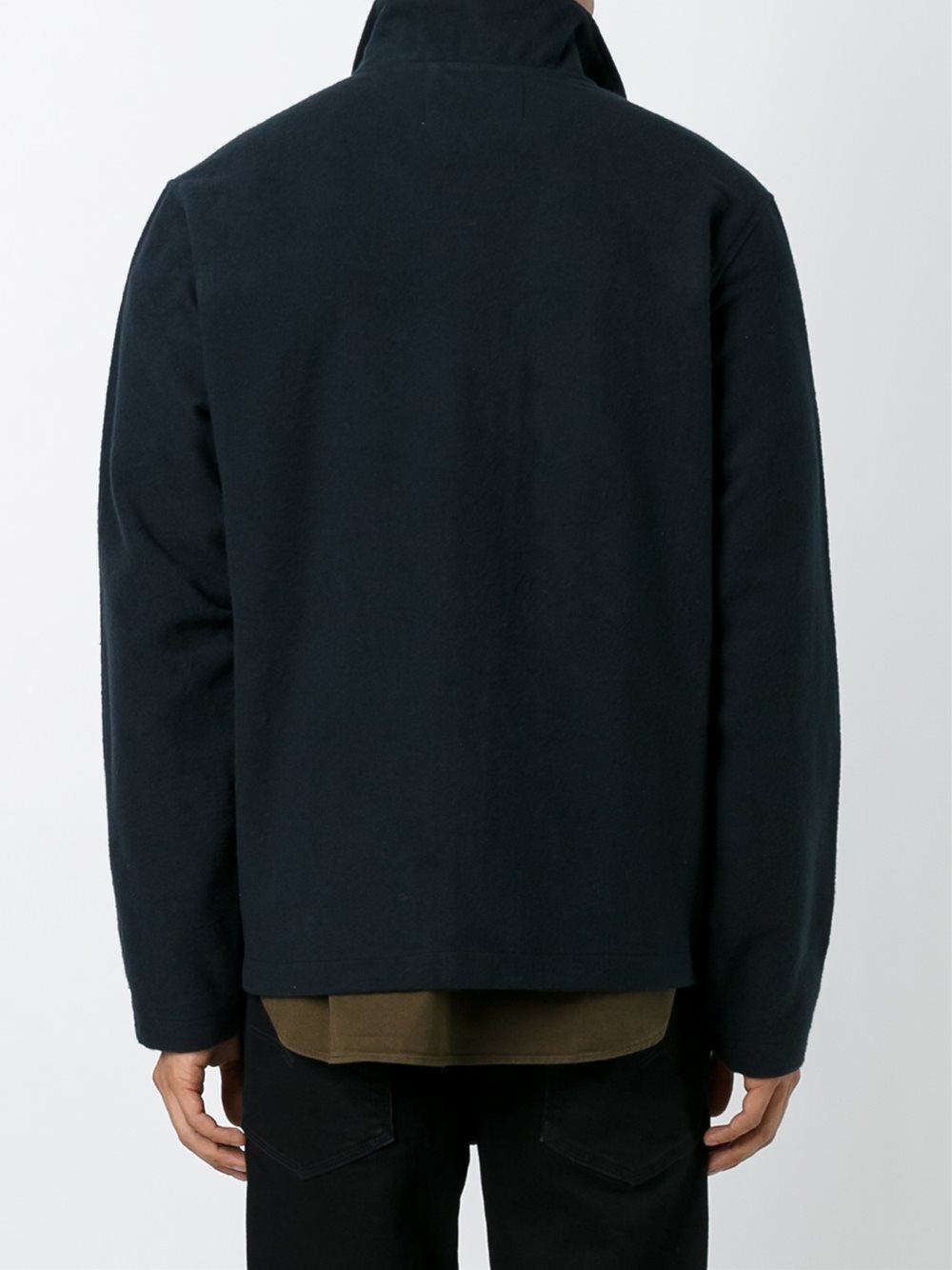zipped boxy jacket 