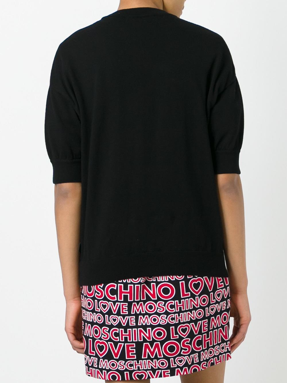 intarsia logo jumper 