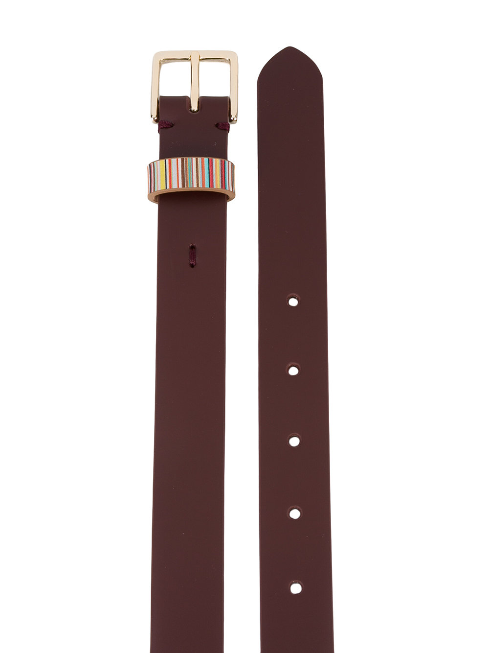 striped detail belt