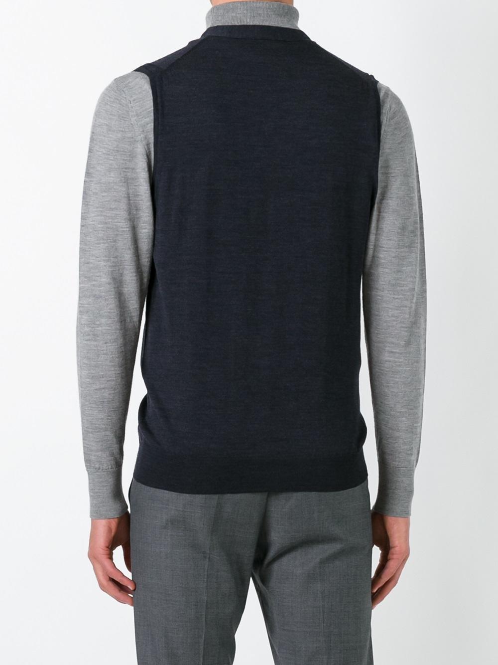 buttoned knit gilet