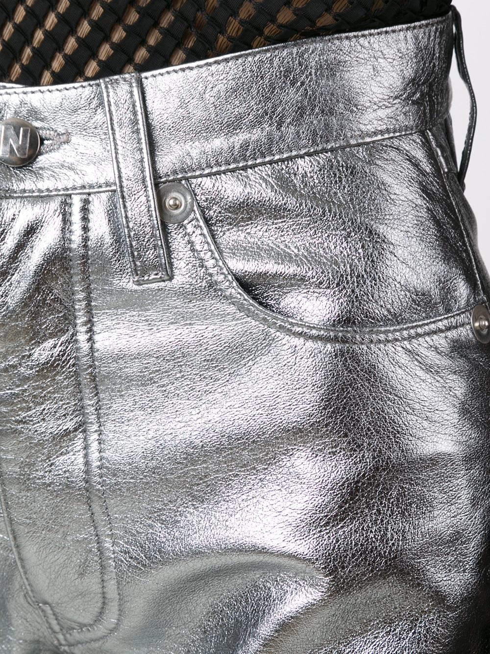 metallic trousers