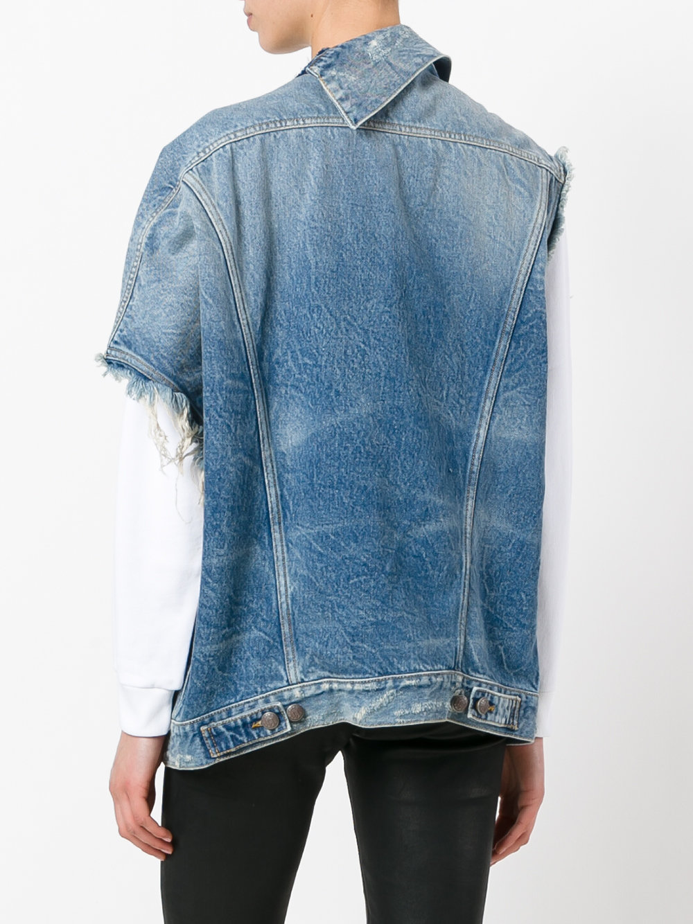 asymmetric denim jacket 