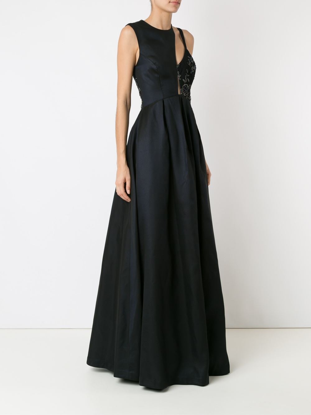 asymmetric gown