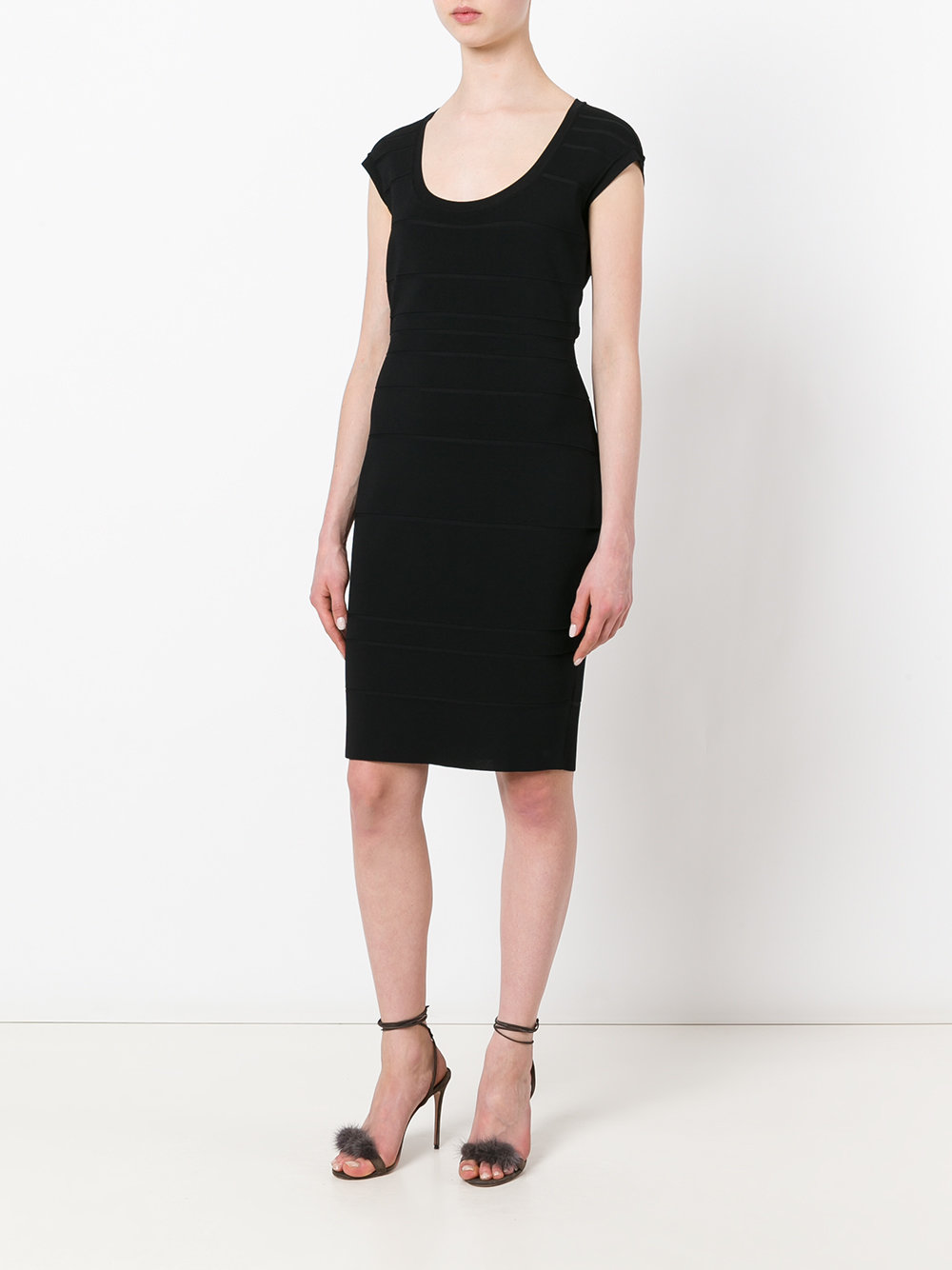 scoop neck dress