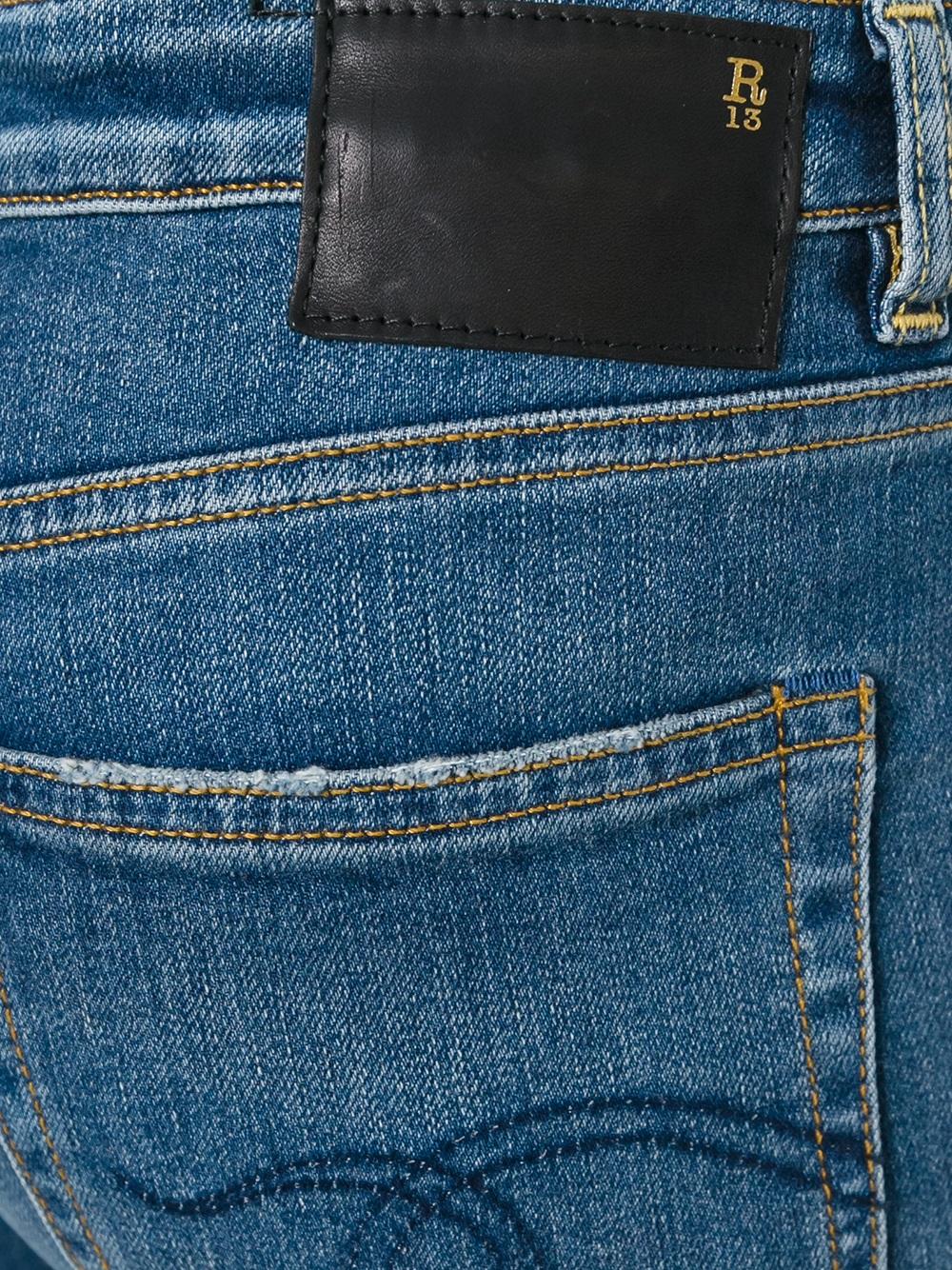 raw hem cropped jeans