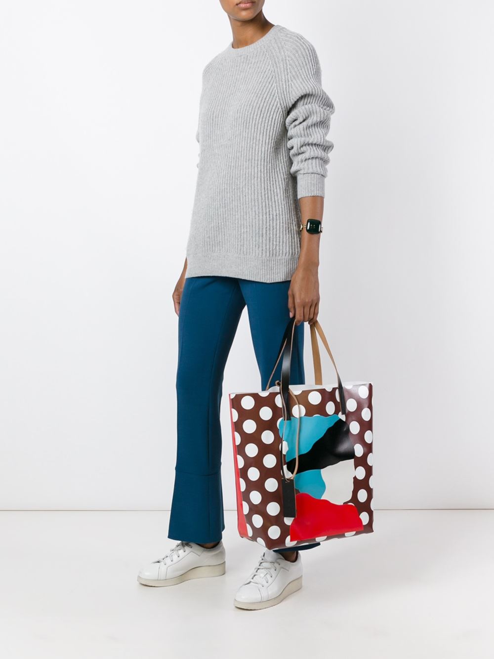 Ekta print shopper tote