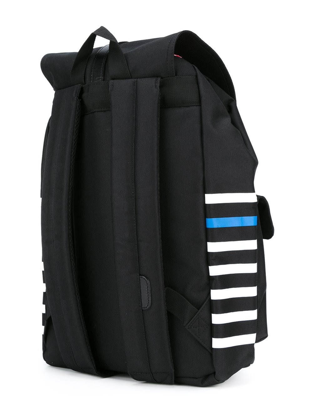 colour block striped backpack