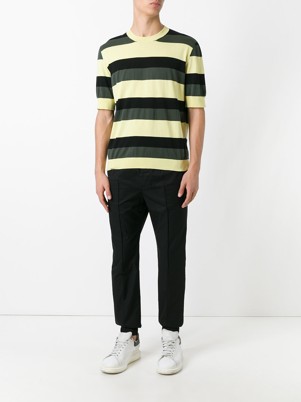 striped short sleeve jumper