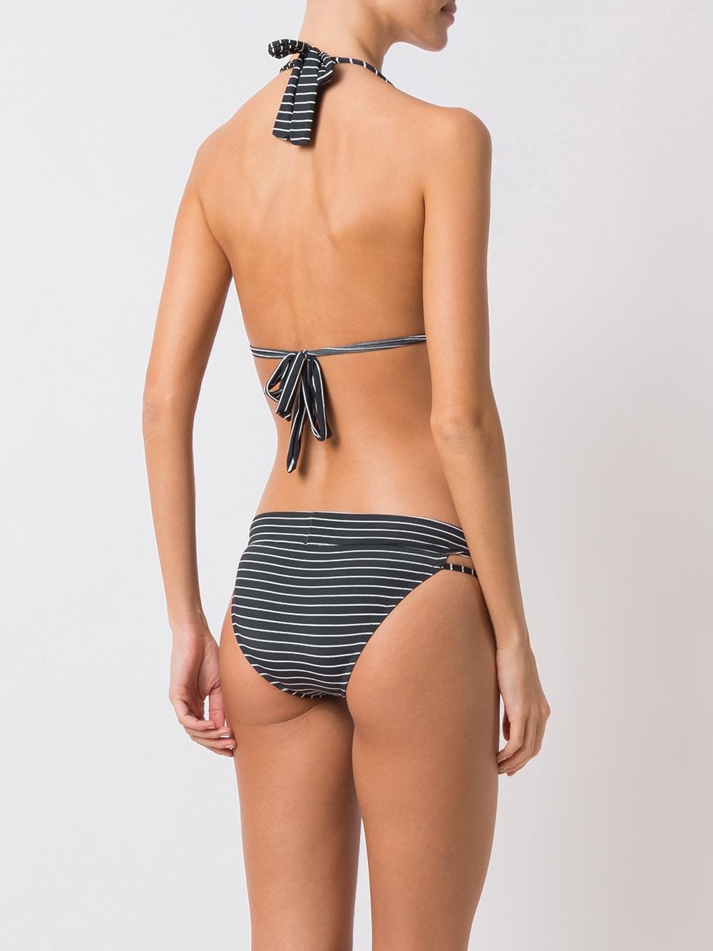 printed triangle bikini set