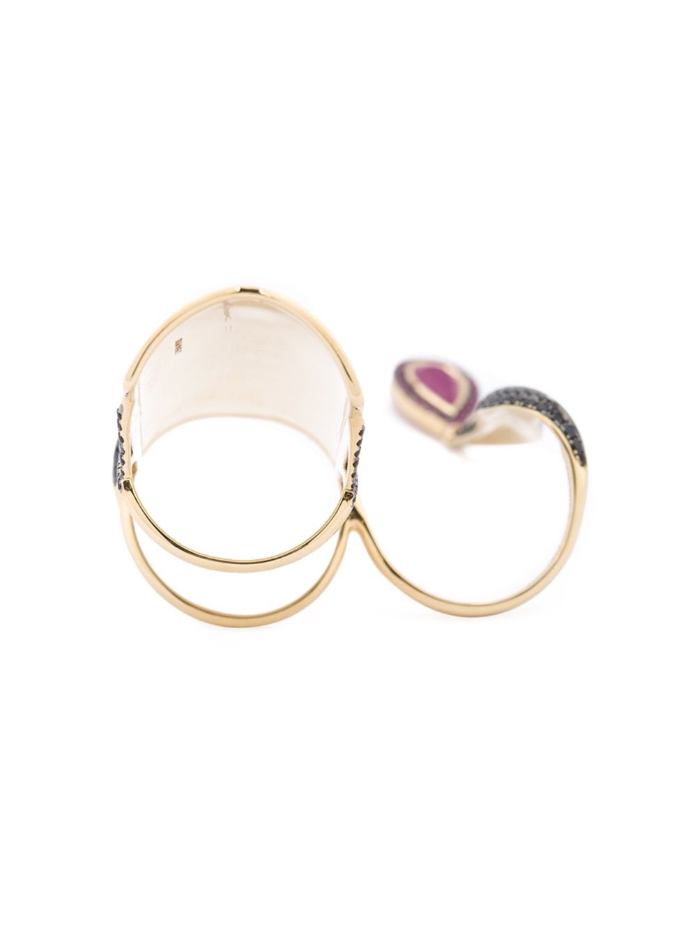 'Marquise' double ring