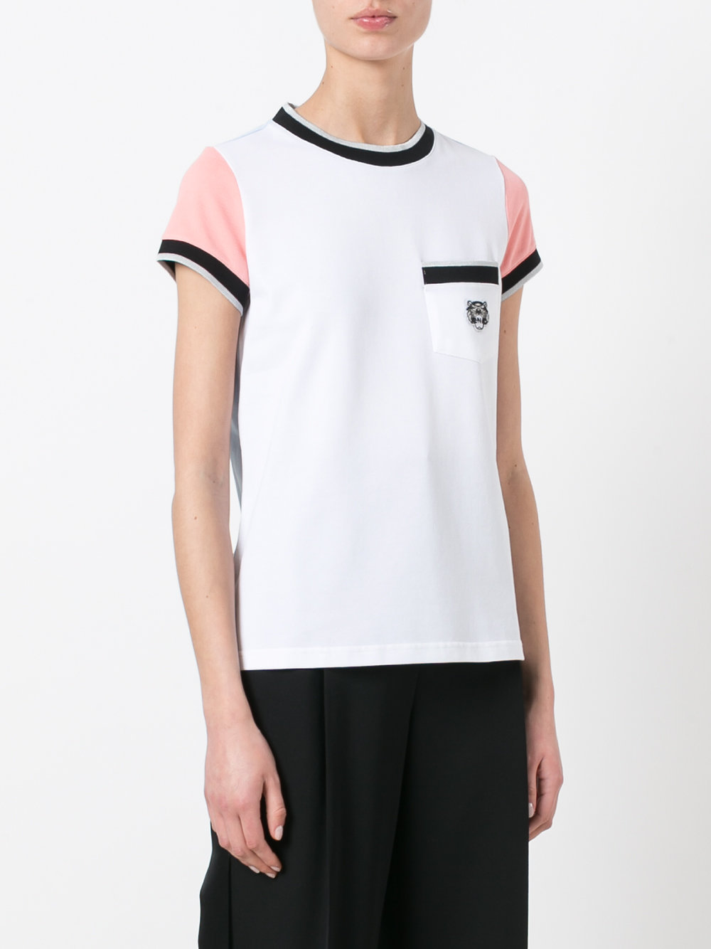 colour block T-shirt