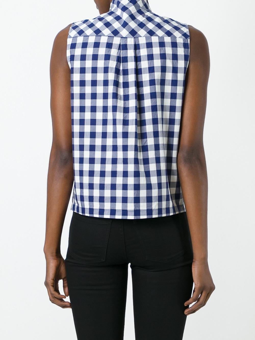 pussy bow sleeveless top